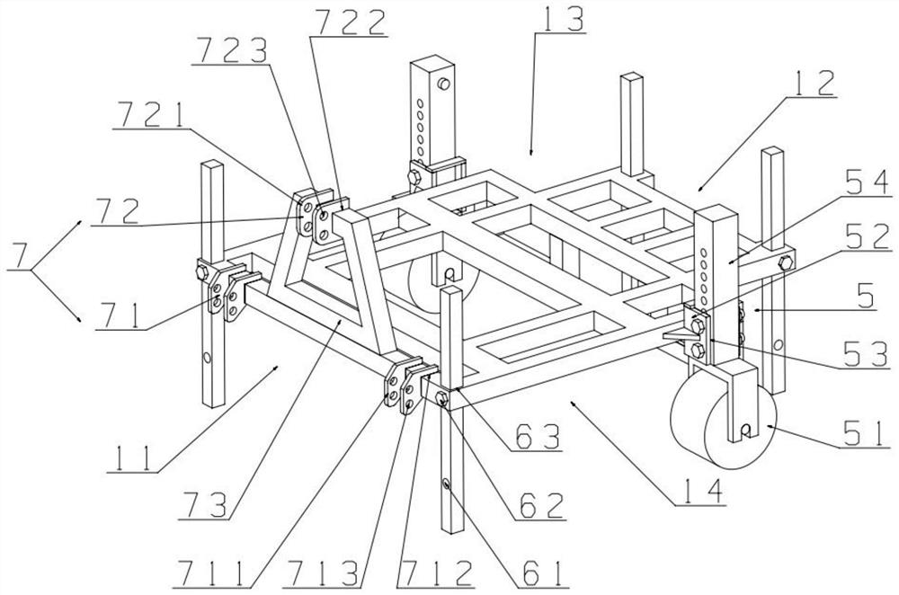 Perennial root sugarcane water and fertilizer integrated stump loosening management machine