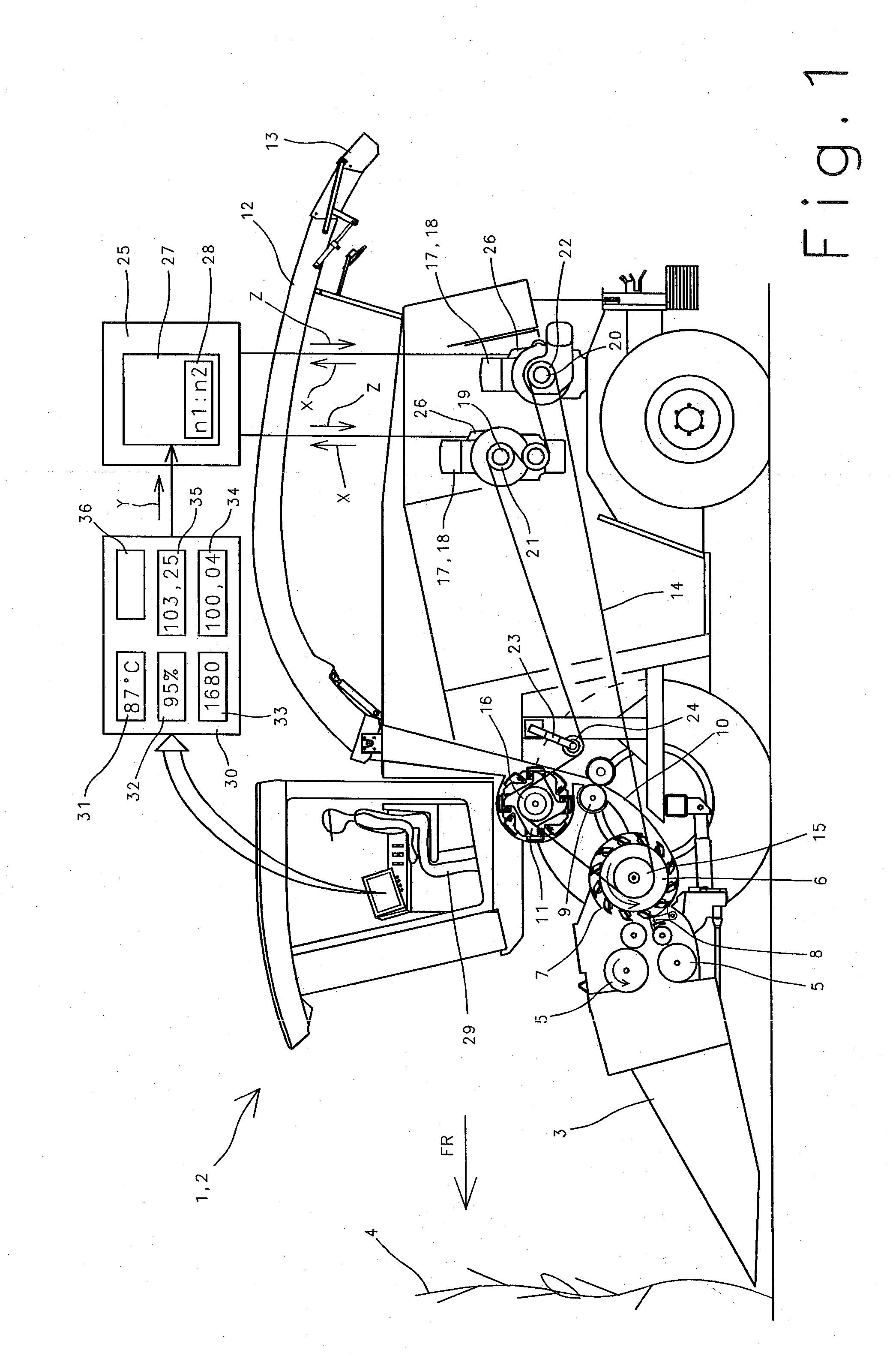 Agricultural motor vehicle