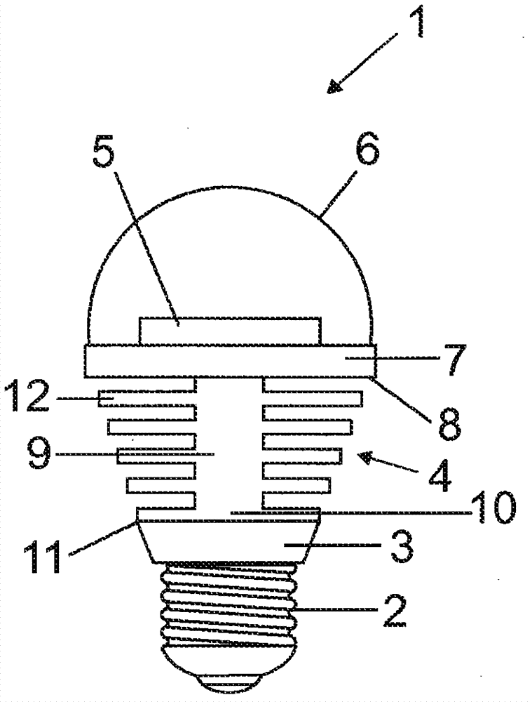 Lighting installations with at least one radiator