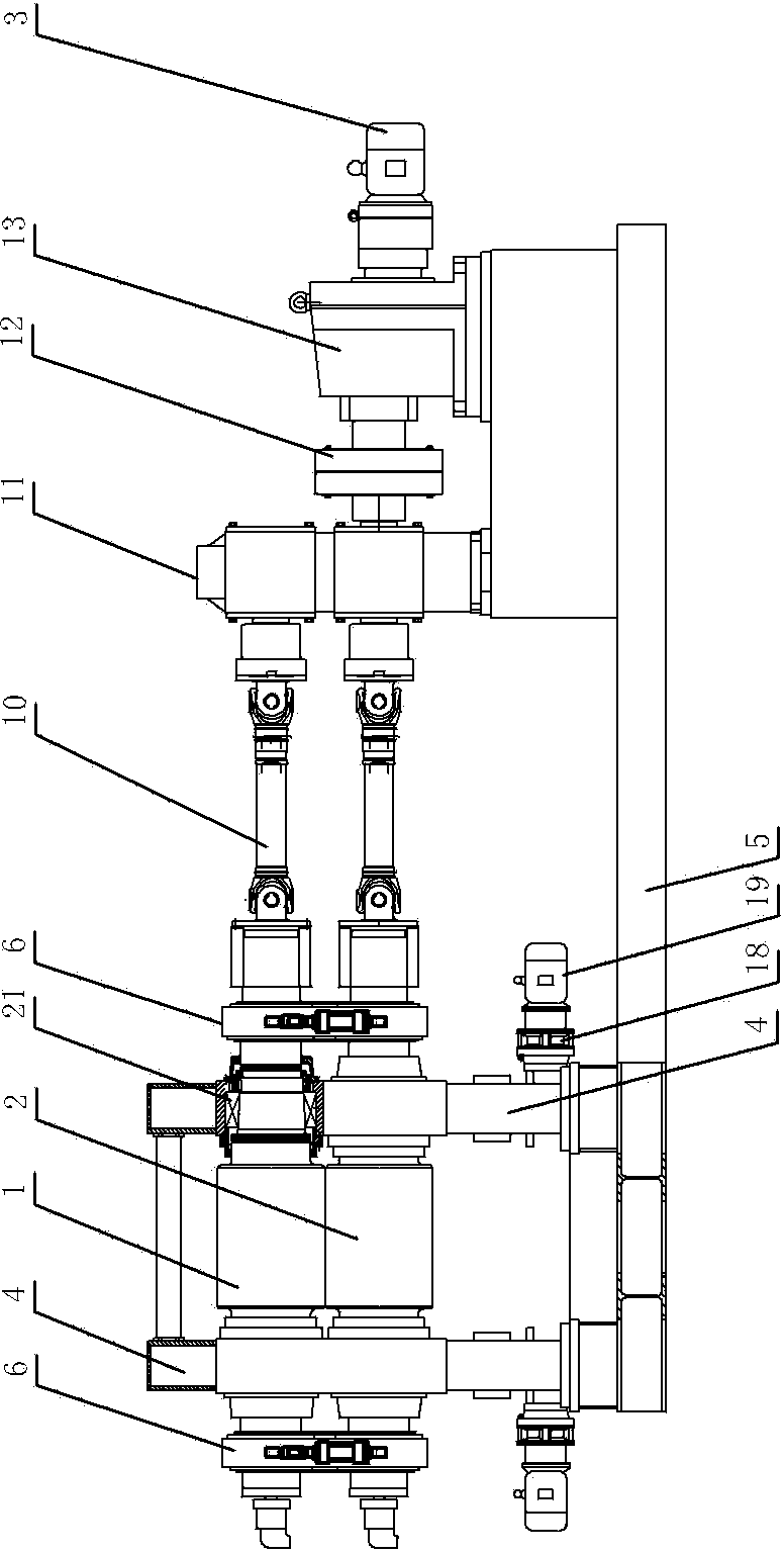 Double-roll calendering machine for graphite radiating paper