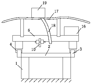 Integrated floor cutting device capable of realizing transverse and longitudinal integration coordination work