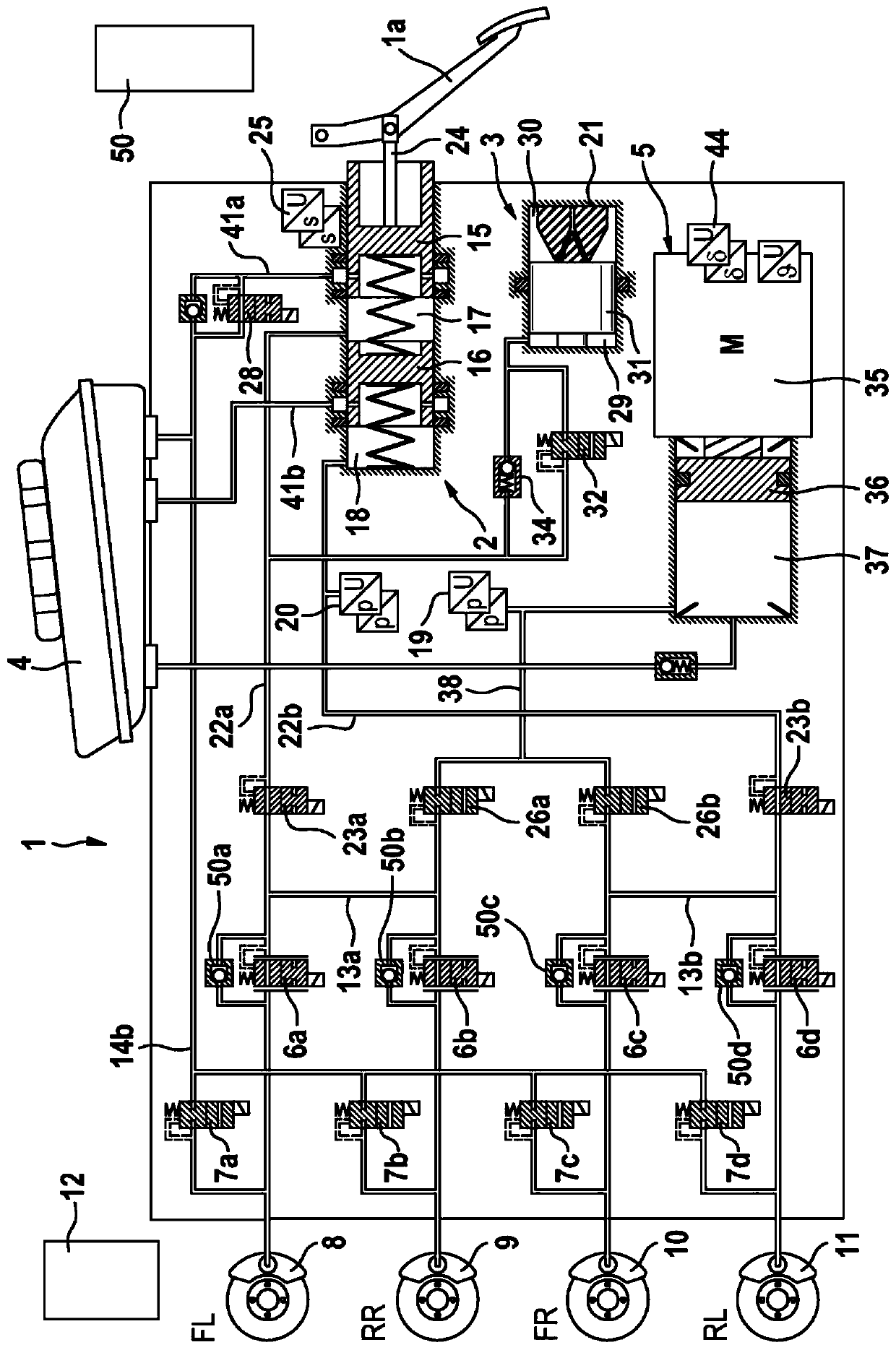 Brake system and method for operating a brake system