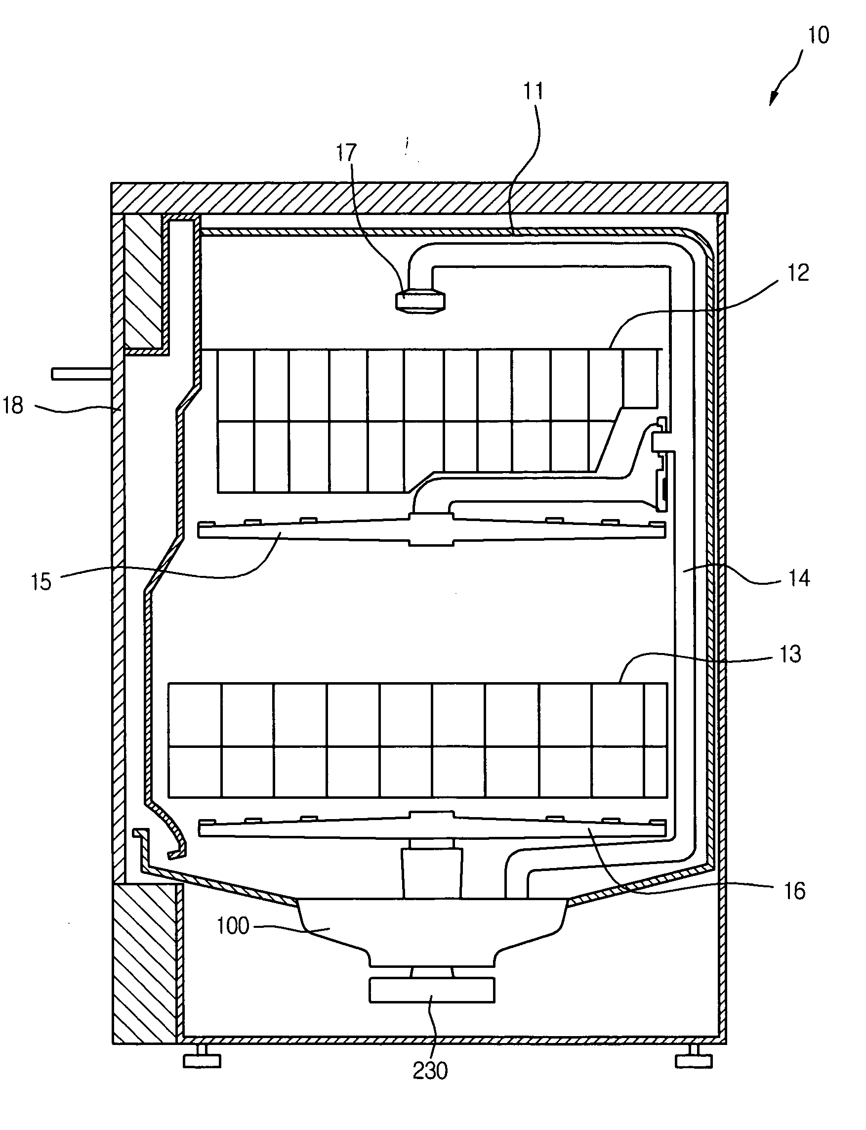 Sump of dish washer