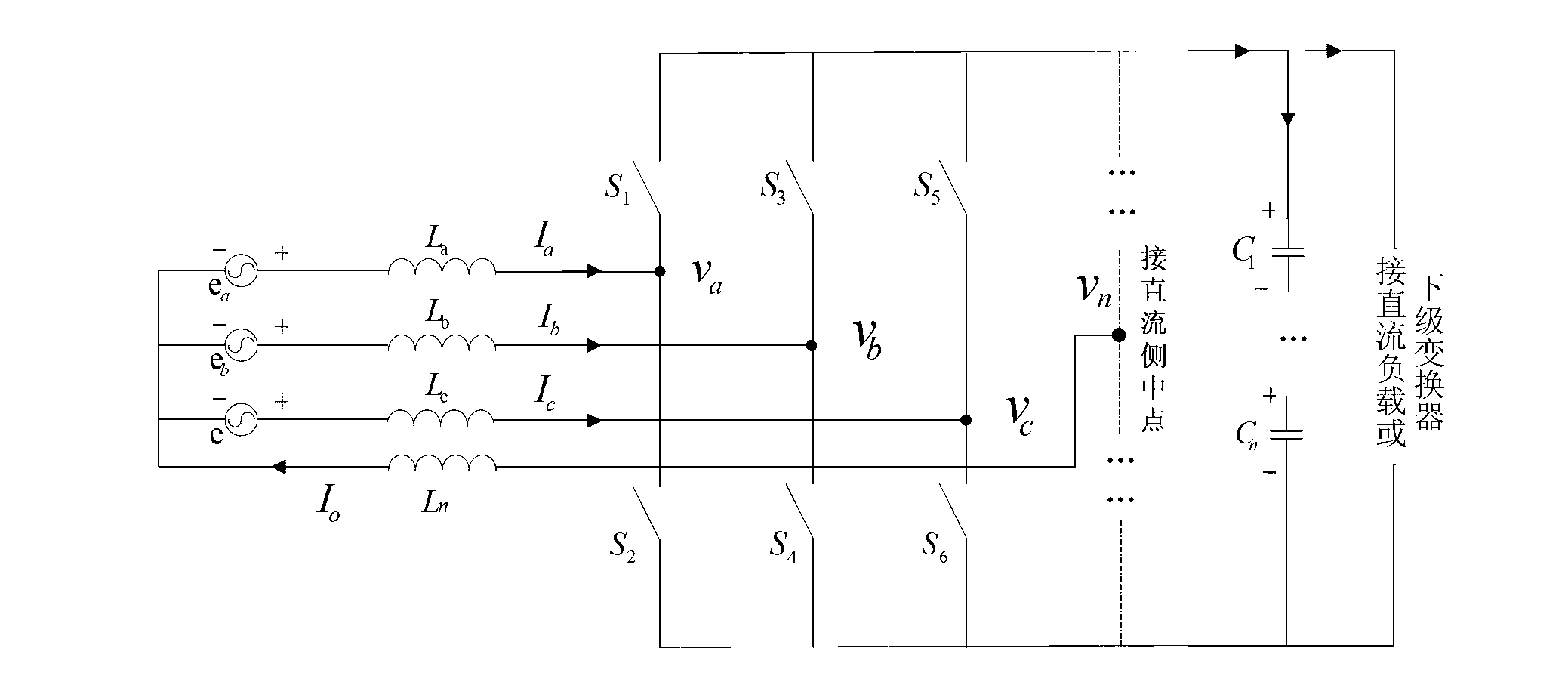 Method for calculating current reference value of three-phase four-wire grid-connected voltage source type pulse-width modulation (PWM) rectifier