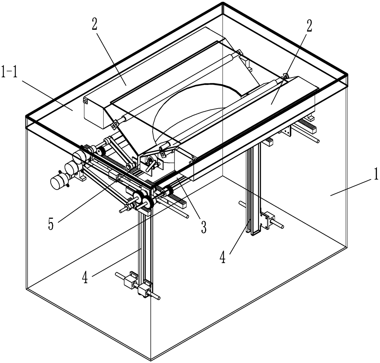 Full-automatic bagging garbage can