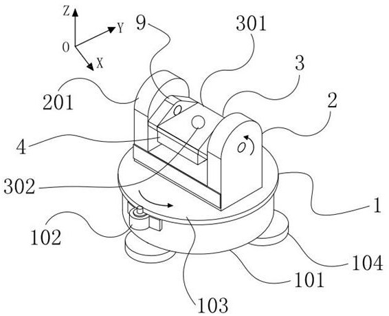 Non-contact photographing hole-measuring calibration device and method