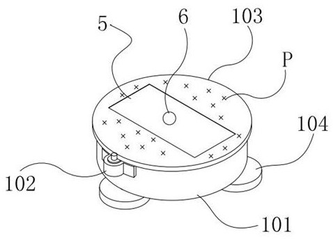 Non-contact photographing hole-measuring calibration device and method