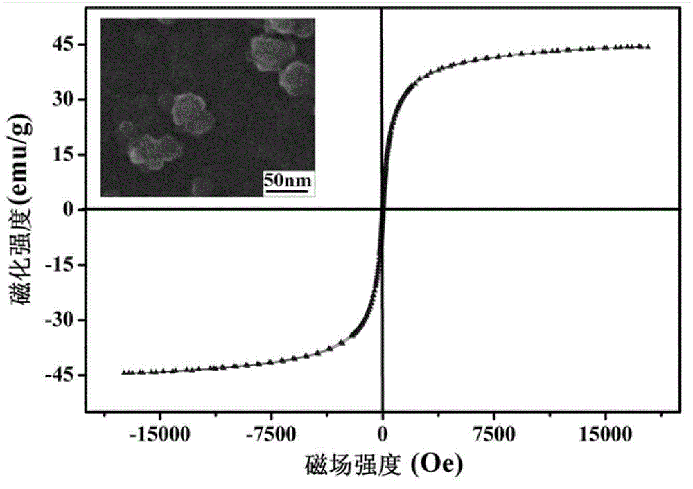 Preparation method of hollow superparamagnetic nanospheres