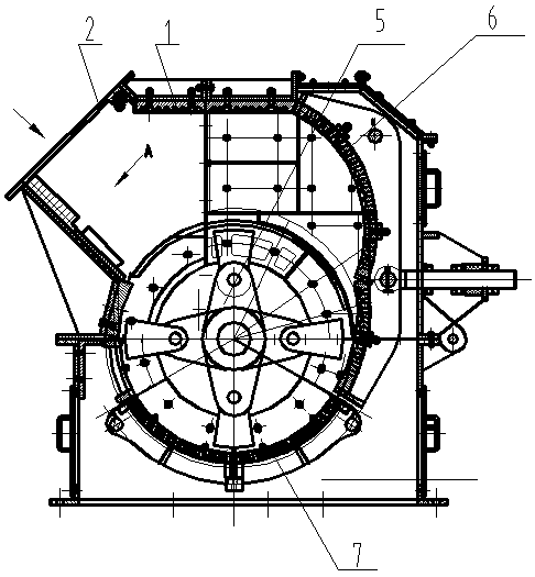 Efficient fine crusher distributor