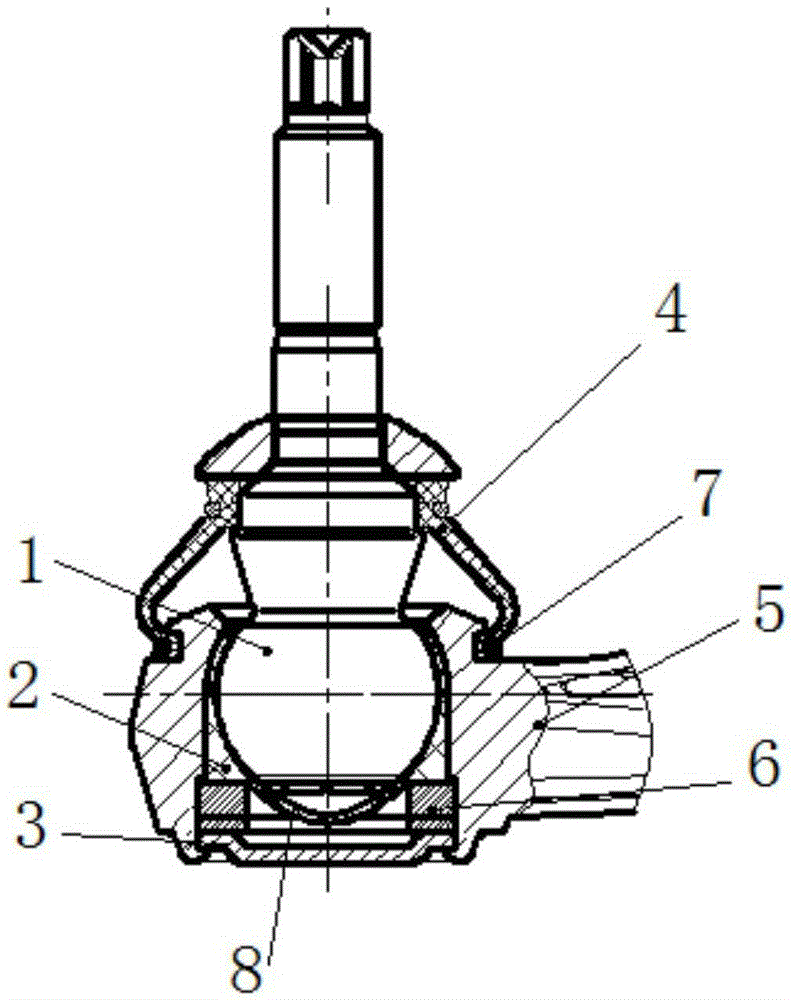 A ball joint structure for a passenger car