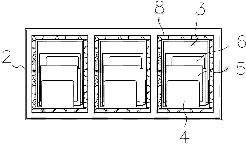 Low-inductance and large-power power electronic capacitor