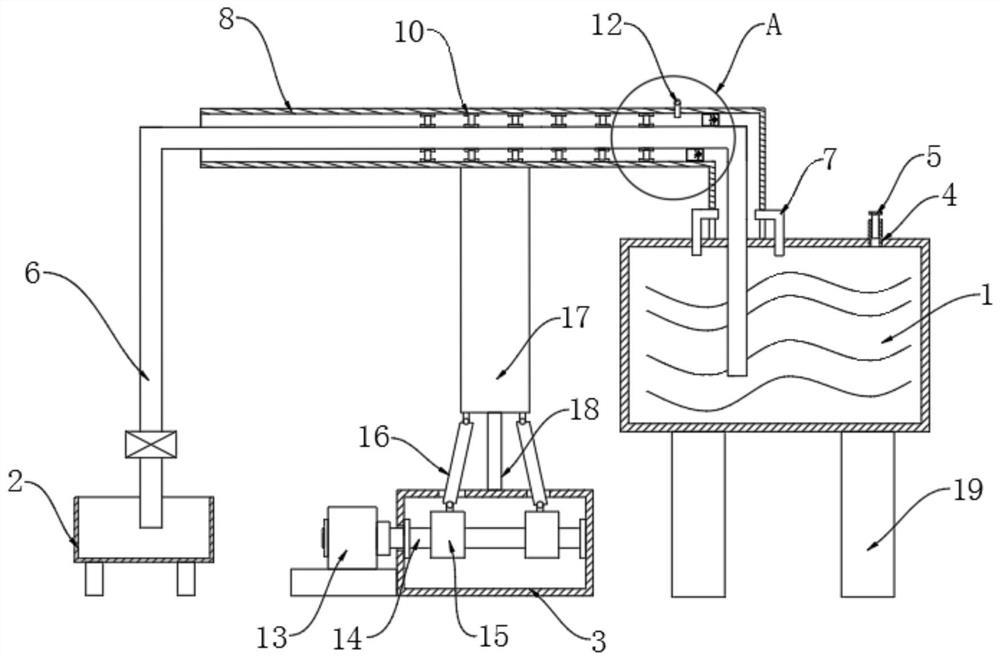 Novel rare earth metal molten finished product siphon pipeline