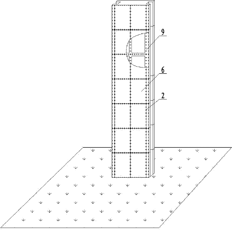 Invisible connected composite plate curtain wall