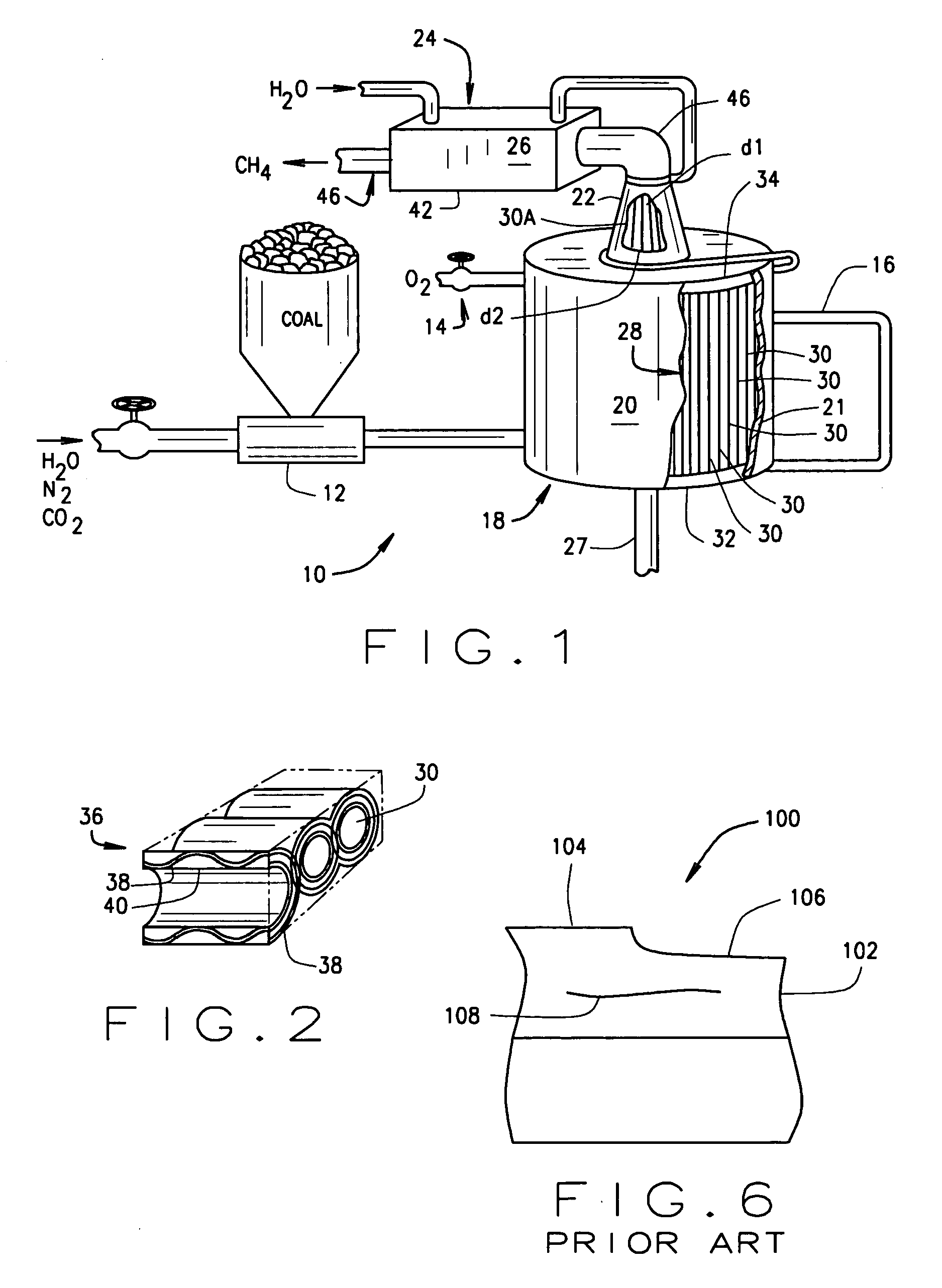 Regeneratively cooled synthesis gas generator