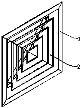 Surface treatment method of air inlet and outlet in tail end of air conditioner and air inlet and outlet