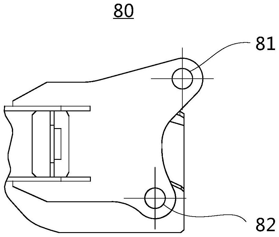 Highway-railway dual-purpose excavator power walking system and highway-railway dual-purpose excavator