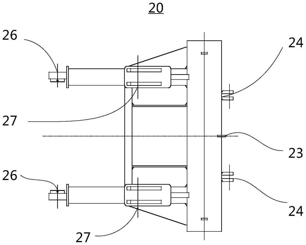 Highway-railway dual-purpose excavator power walking system and highway-railway dual-purpose excavator