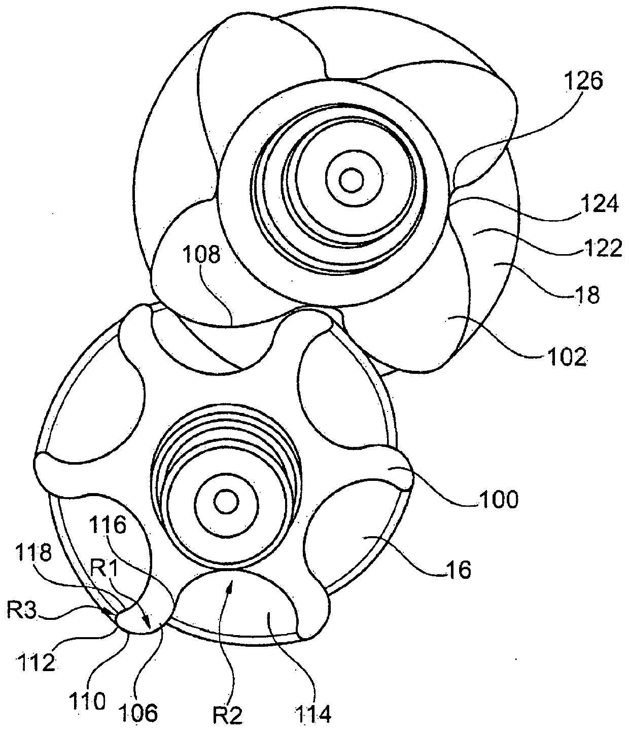 Assembly of screws for a screw compressor for a utility vehicle