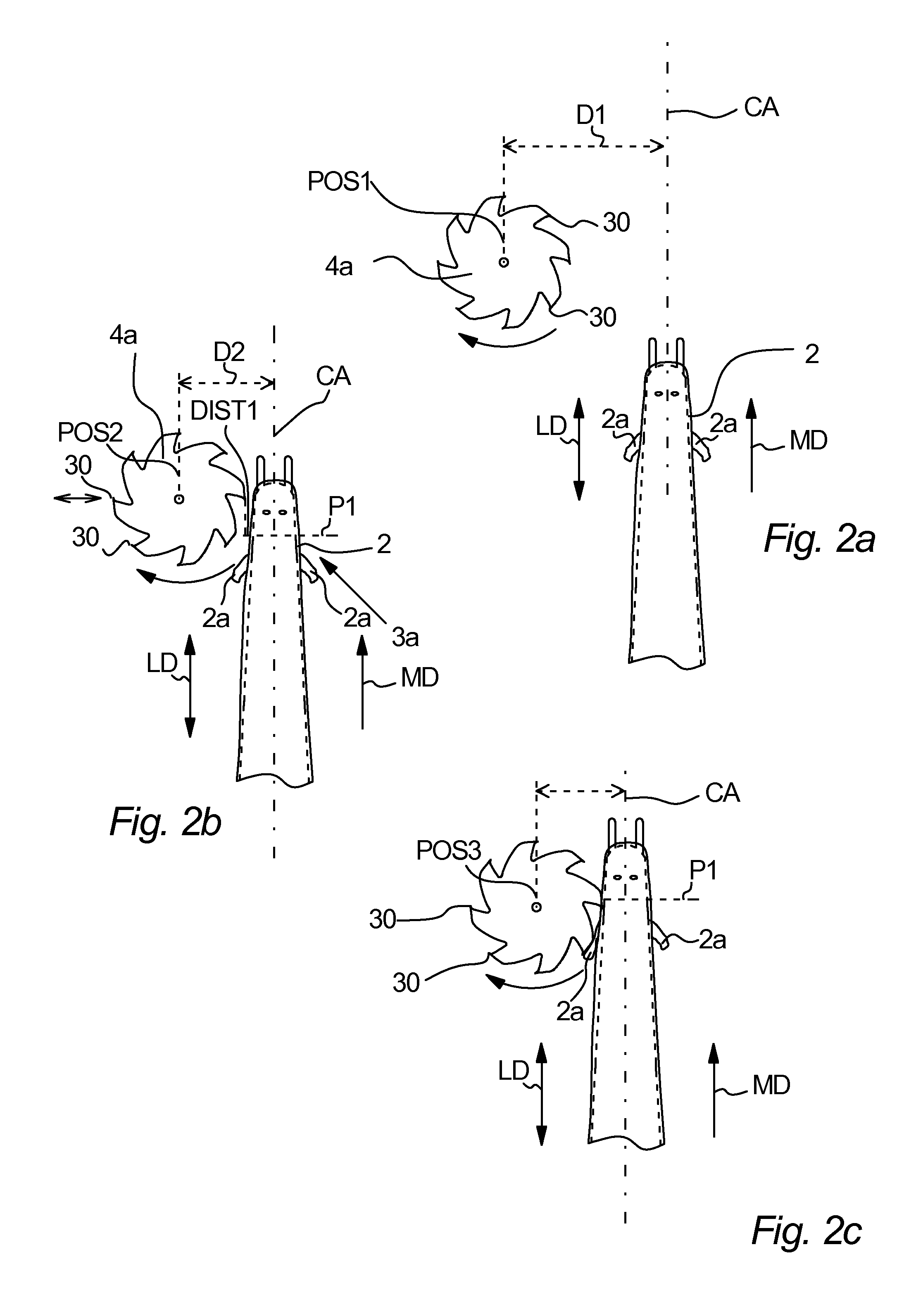 Apparatus for processing the skin side of a fur