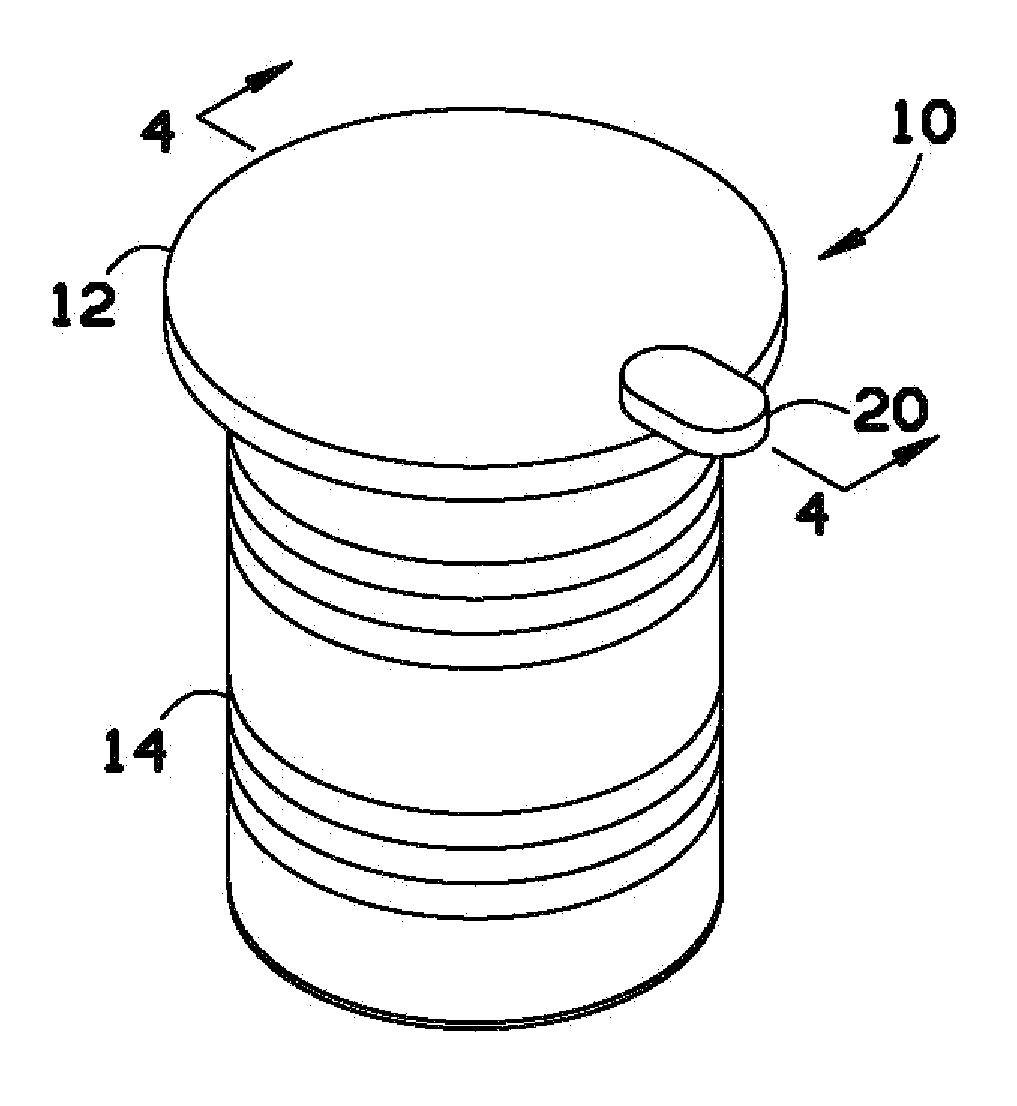 Pliable variable diameter sealing lid