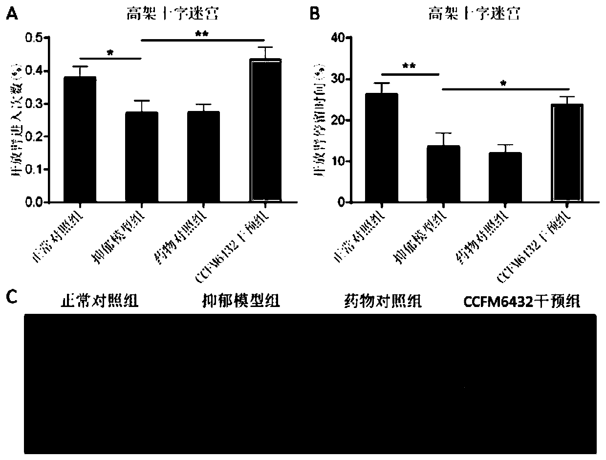 Pediococcus acidilactici CCEM6432 capable of reliving depression, fermentation food thereof and application thereof