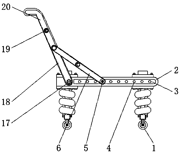 Portable trolley device for logistics management