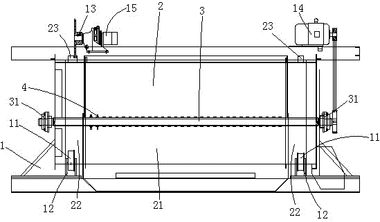 Garbage screening machine equipped with sling knife crushing function