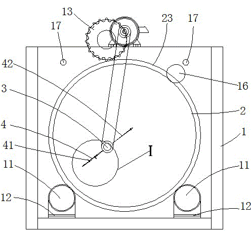 Garbage screening machine equipped with sling knife crushing function