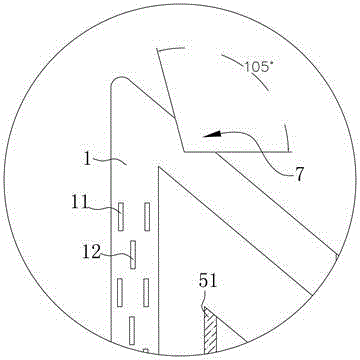 Unipolar oscillator with rectangular via hole