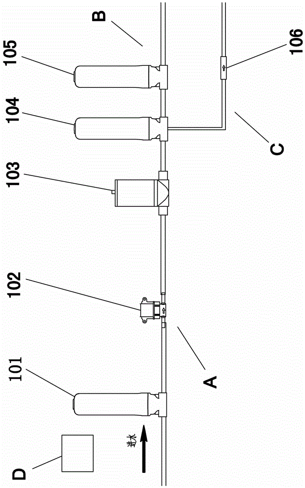 Reverse osmosis water purifying machine and flushing method of reverse osmosis filter core of reverse osmosis water purifying machine