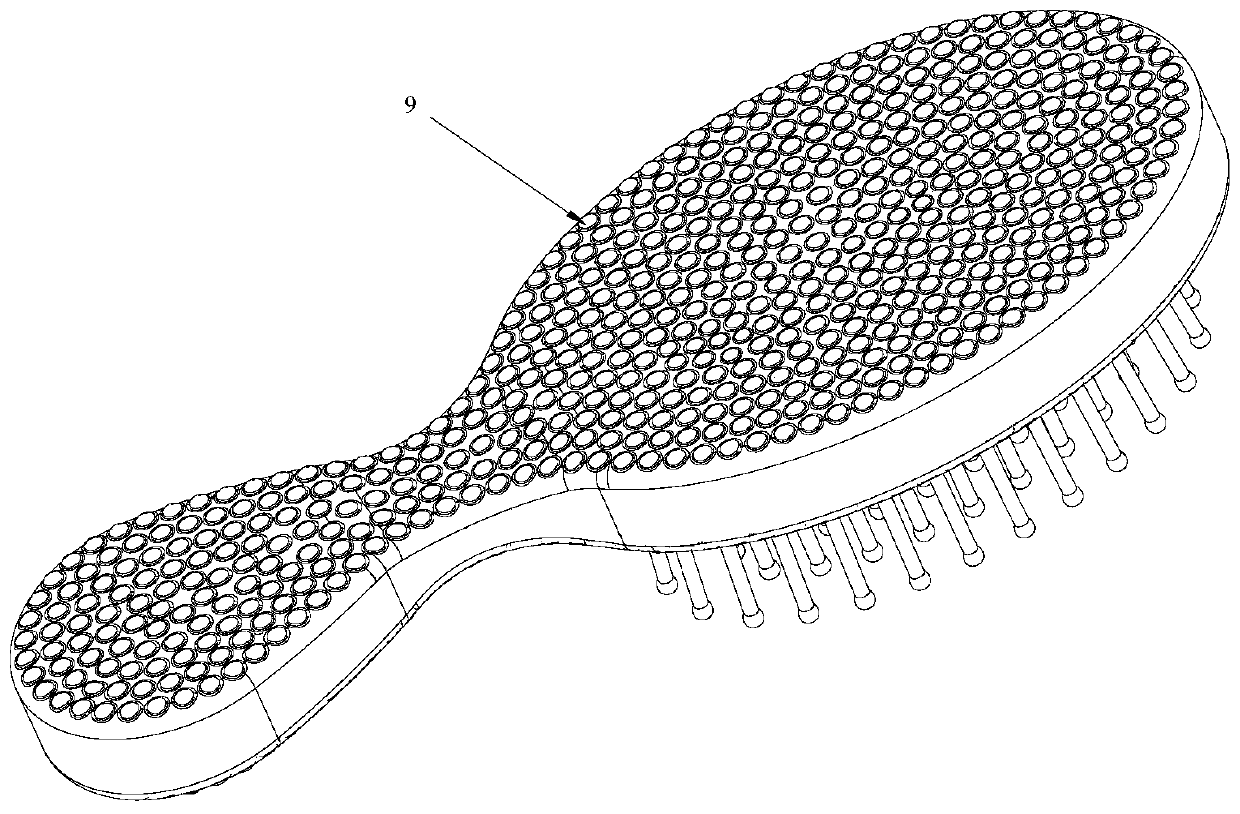 A kind of anti-static health care comb