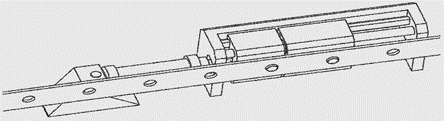 Anti-overturn moving and real-time locking device for ocean platform cantilever beam