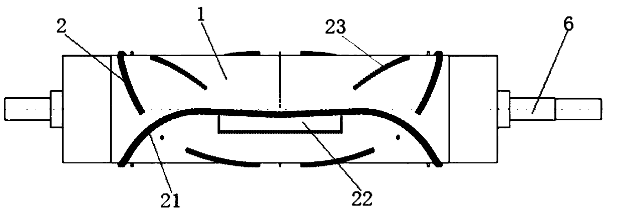Method for machining roller by adopting nine-axis machine tool and roller produced by using method