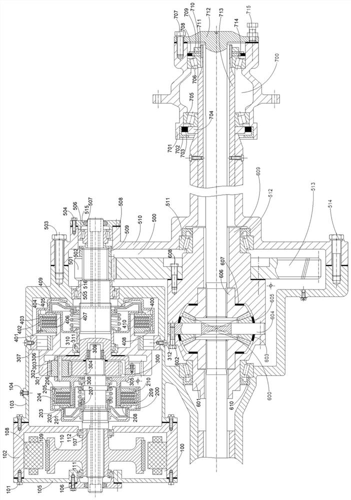 Power-interruption-free two-gear variable-speed electric drive axle and electric automobile