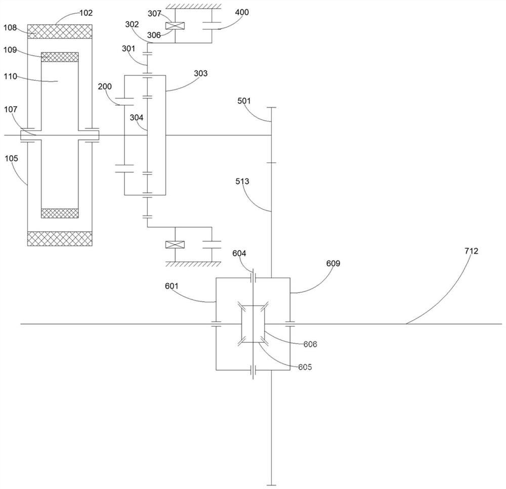 Power-interruption-free two-gear variable-speed electric drive axle and electric automobile