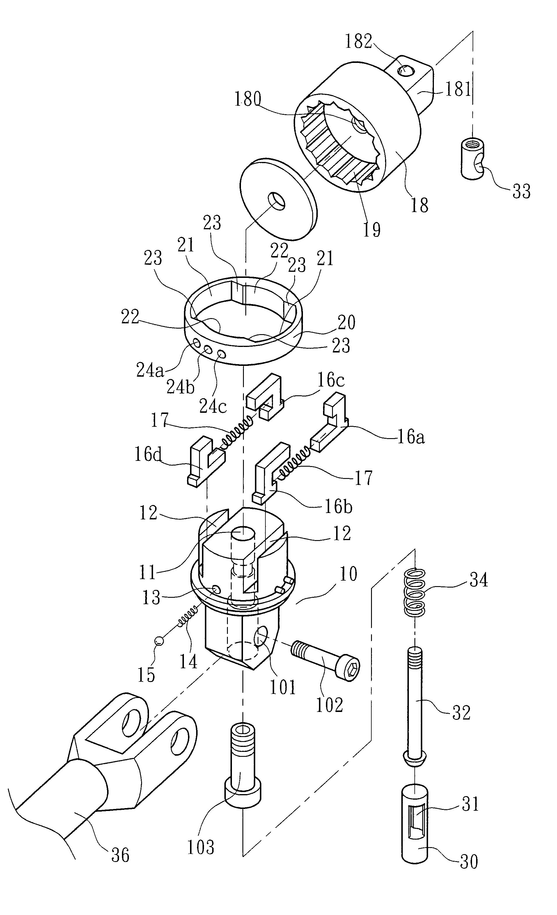 High-strength ratchet structure for ratchet wrench