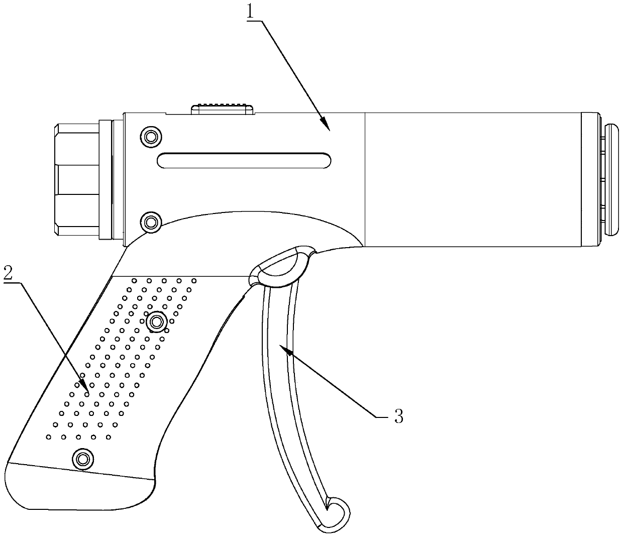 A gun-type circumcision stapler