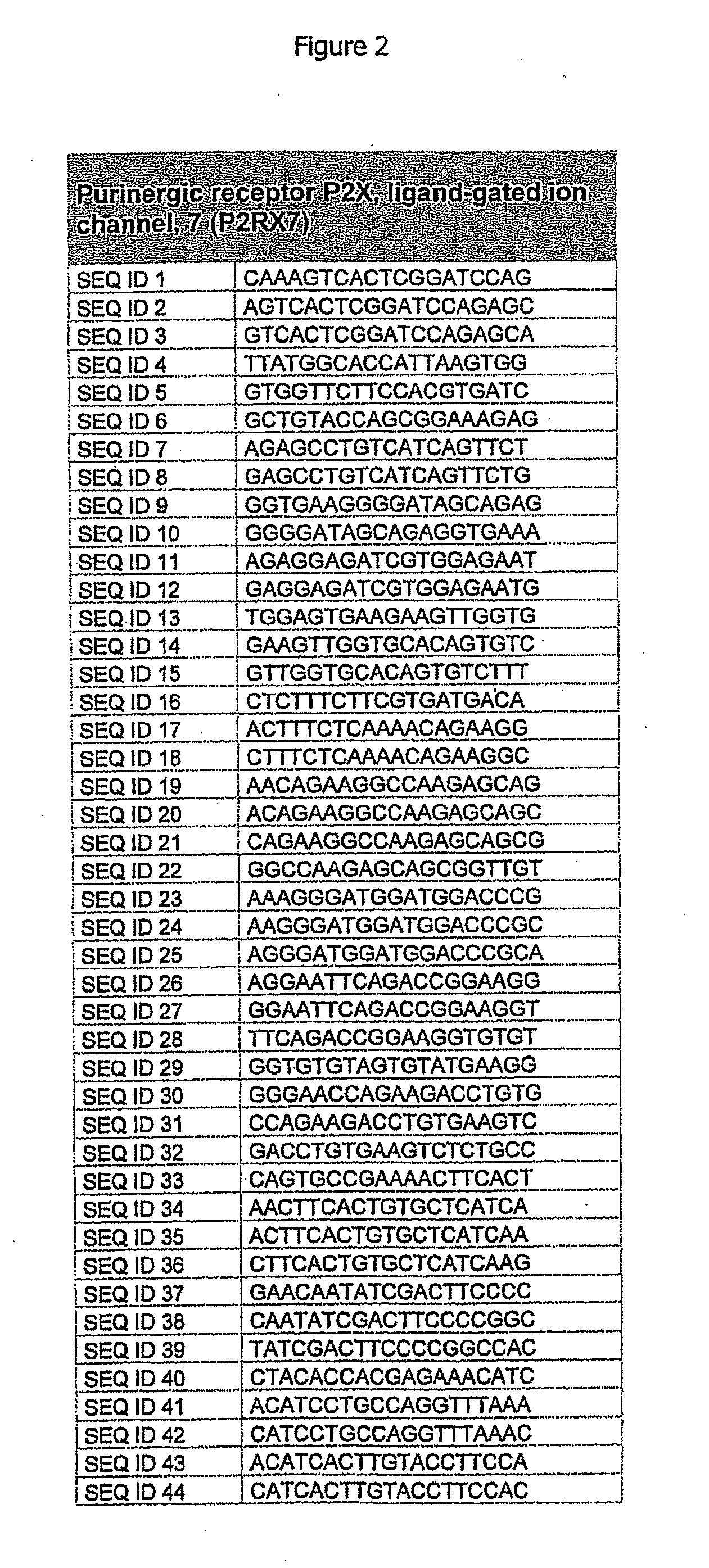 Methods and Compositions to Inhibit P2x7 Receptor Expression