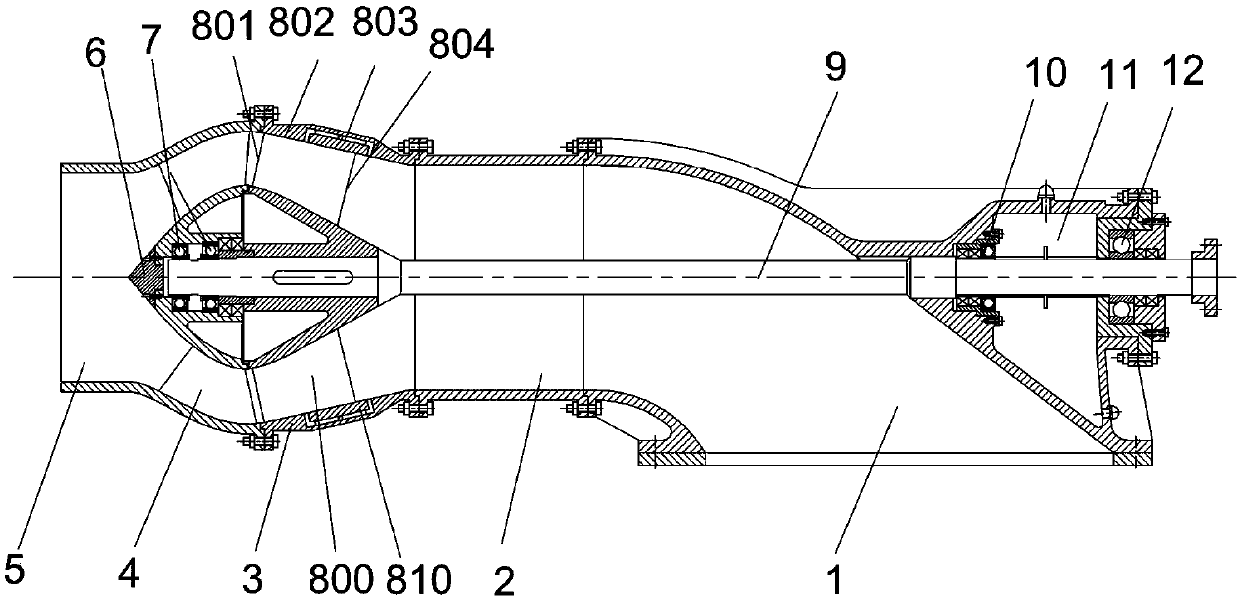 A high anti-cavitation water jet propulsion pump with openings in the rim of the impeller