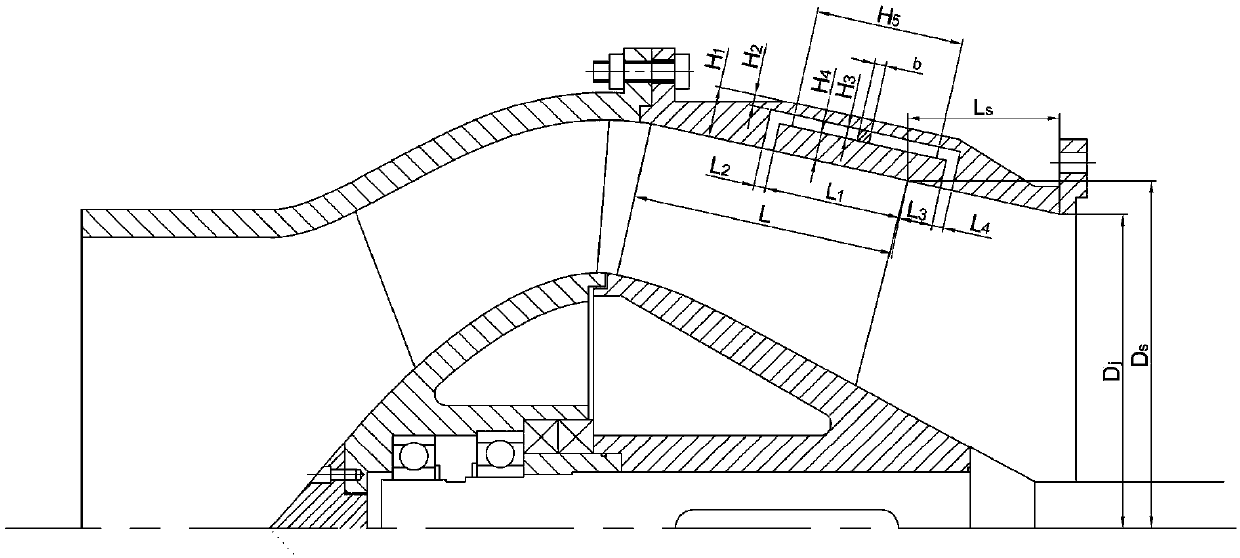 A high anti-cavitation water jet propulsion pump with openings in the rim of the impeller