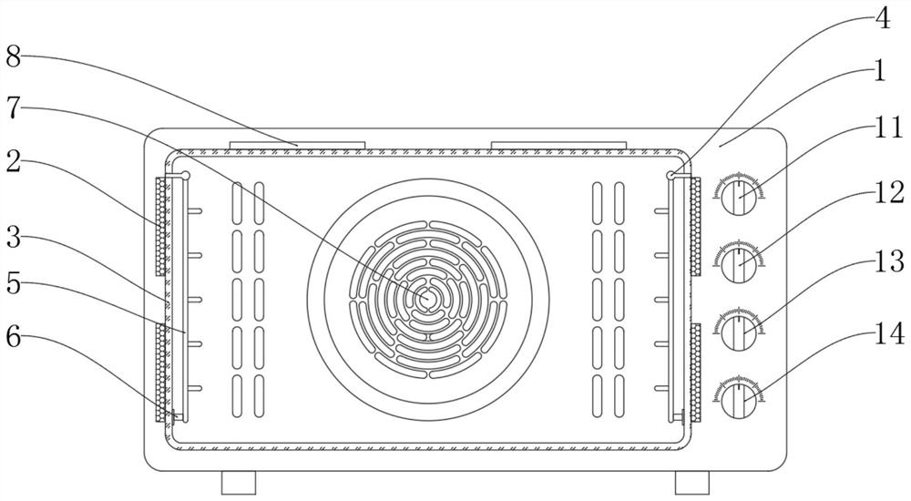Structure for replacing inner container of oven product with glass inner container