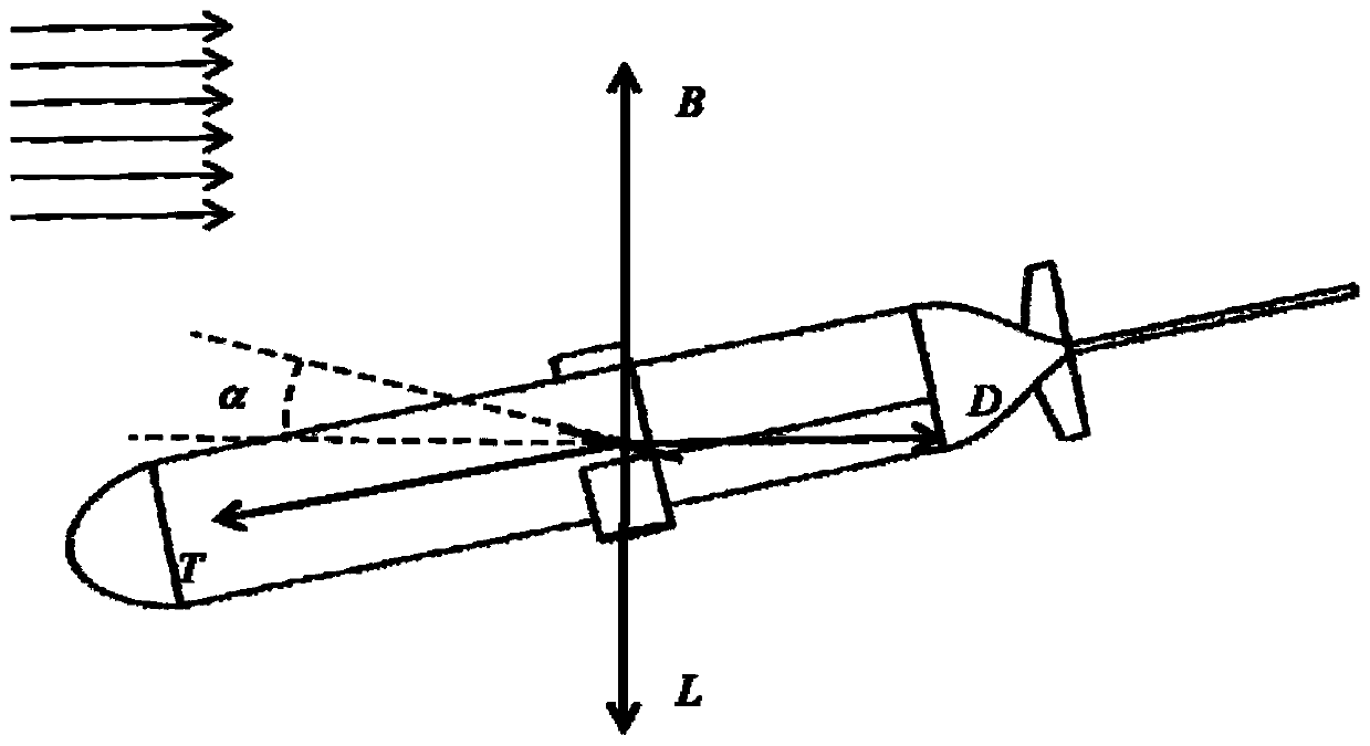 Current-driven anchoring type long-endurance glider