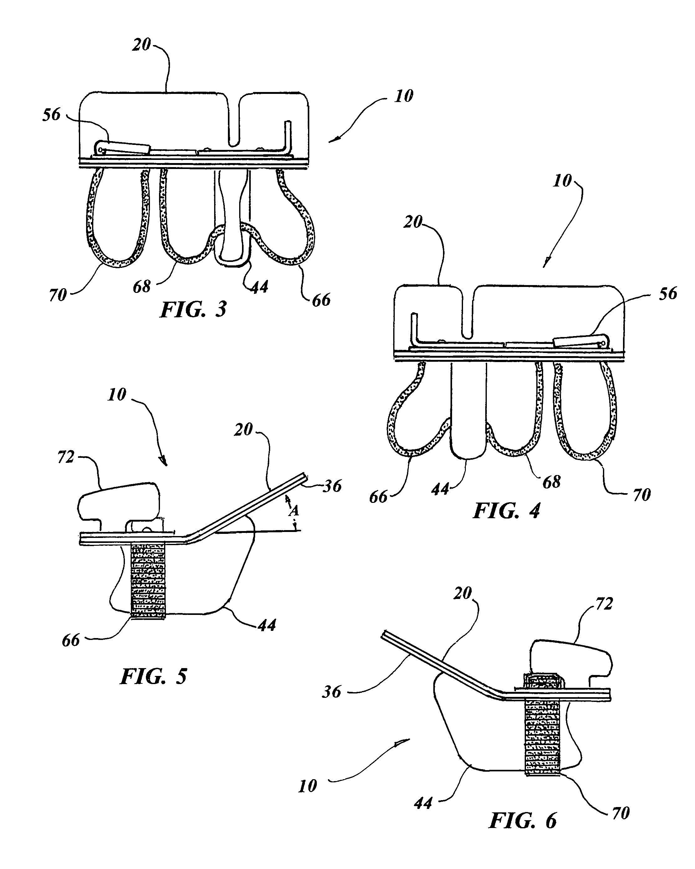 Platform finger tab with finger loops