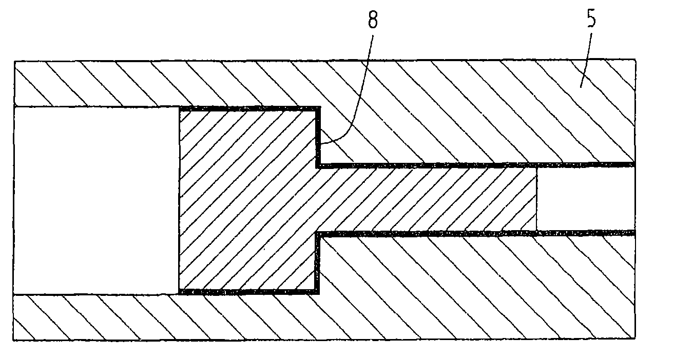 Process and apparatus for producing a hollow body, and hollow body