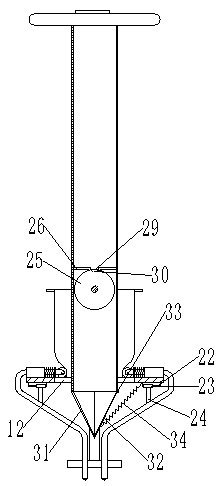 Manpower dryland crop soil humidity detection dibbler