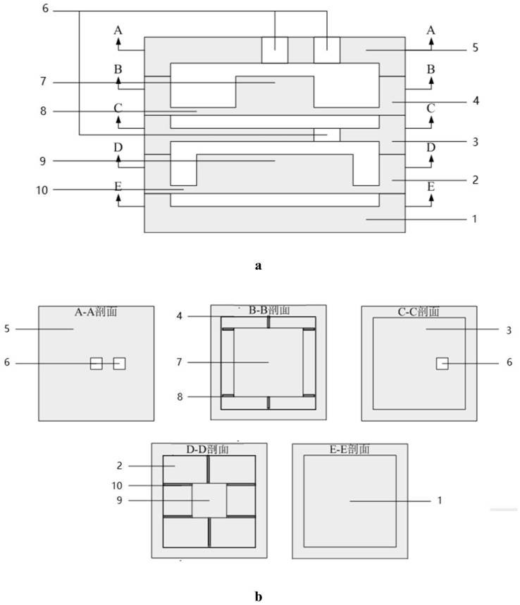 Optical fiber sensing system for engine internal flow channel vibration test