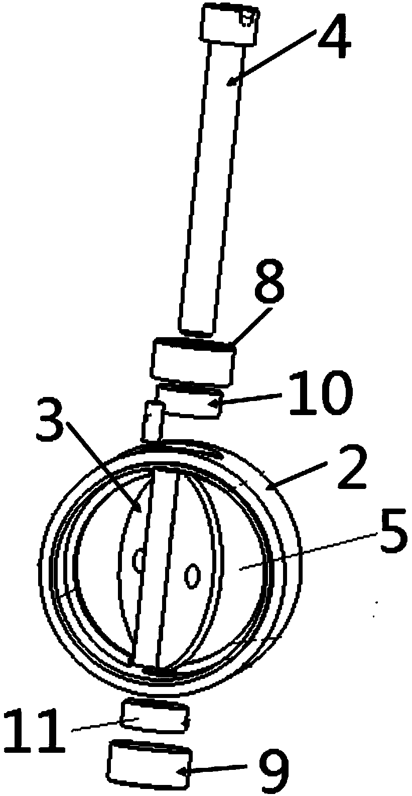 Exhaust valve structure for exhaust system and control method of exhaust valve structure