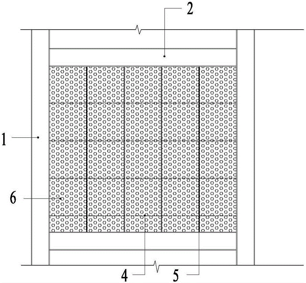 Steel plate shear wall structure and construction method