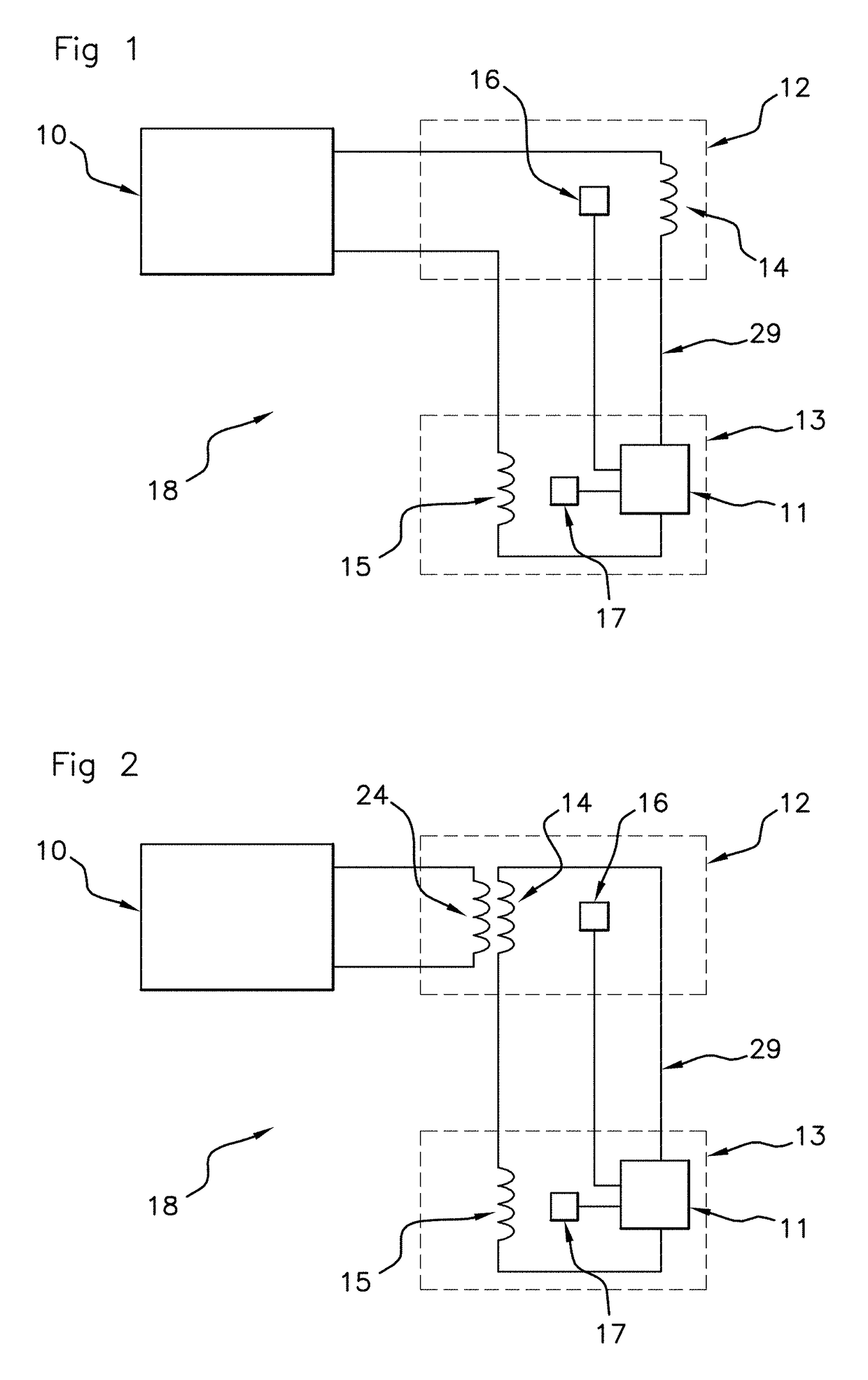 Near-field communication device comprising two NFC areas