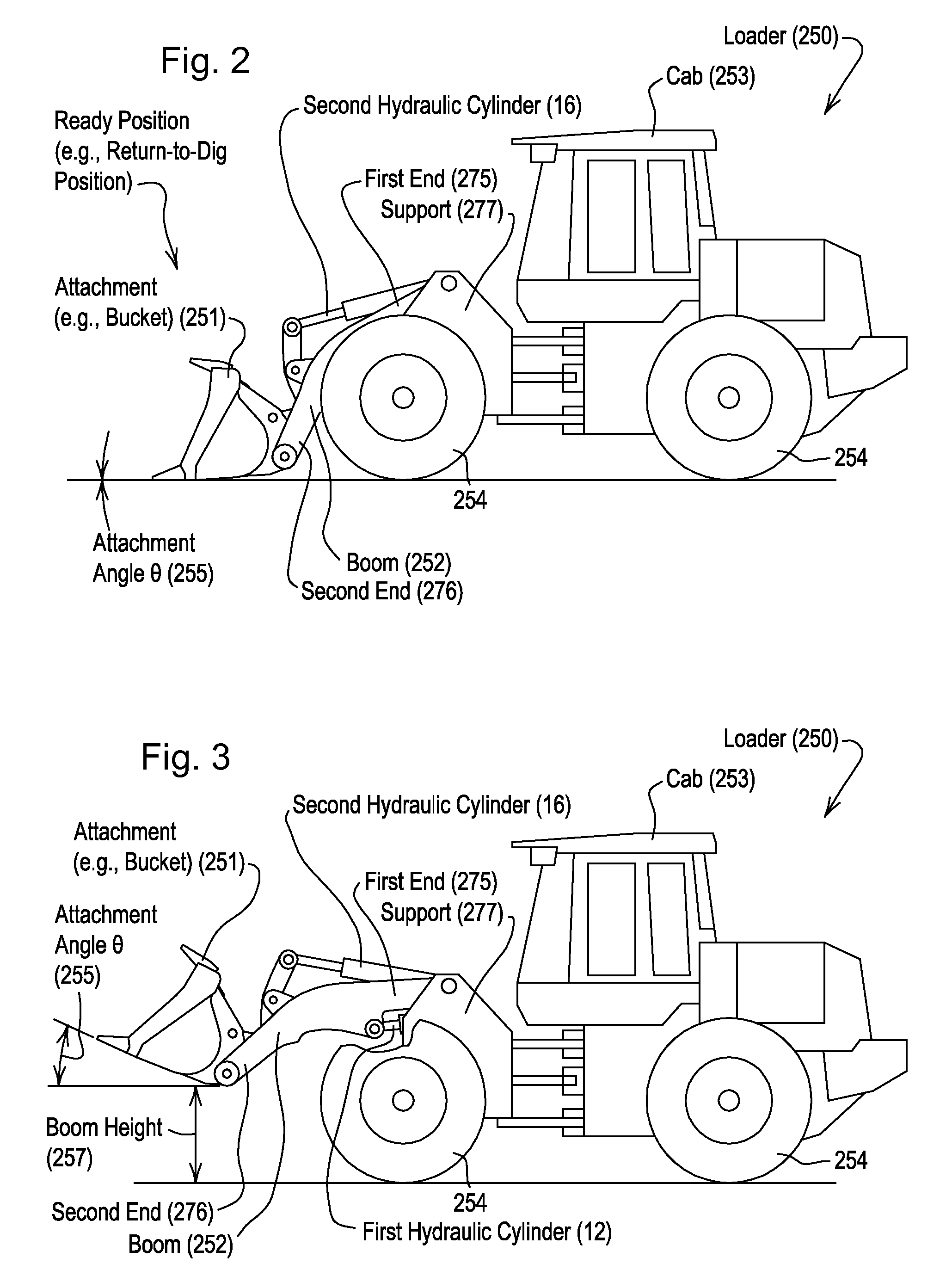 Automated control of boom and attachment for work vehicle
